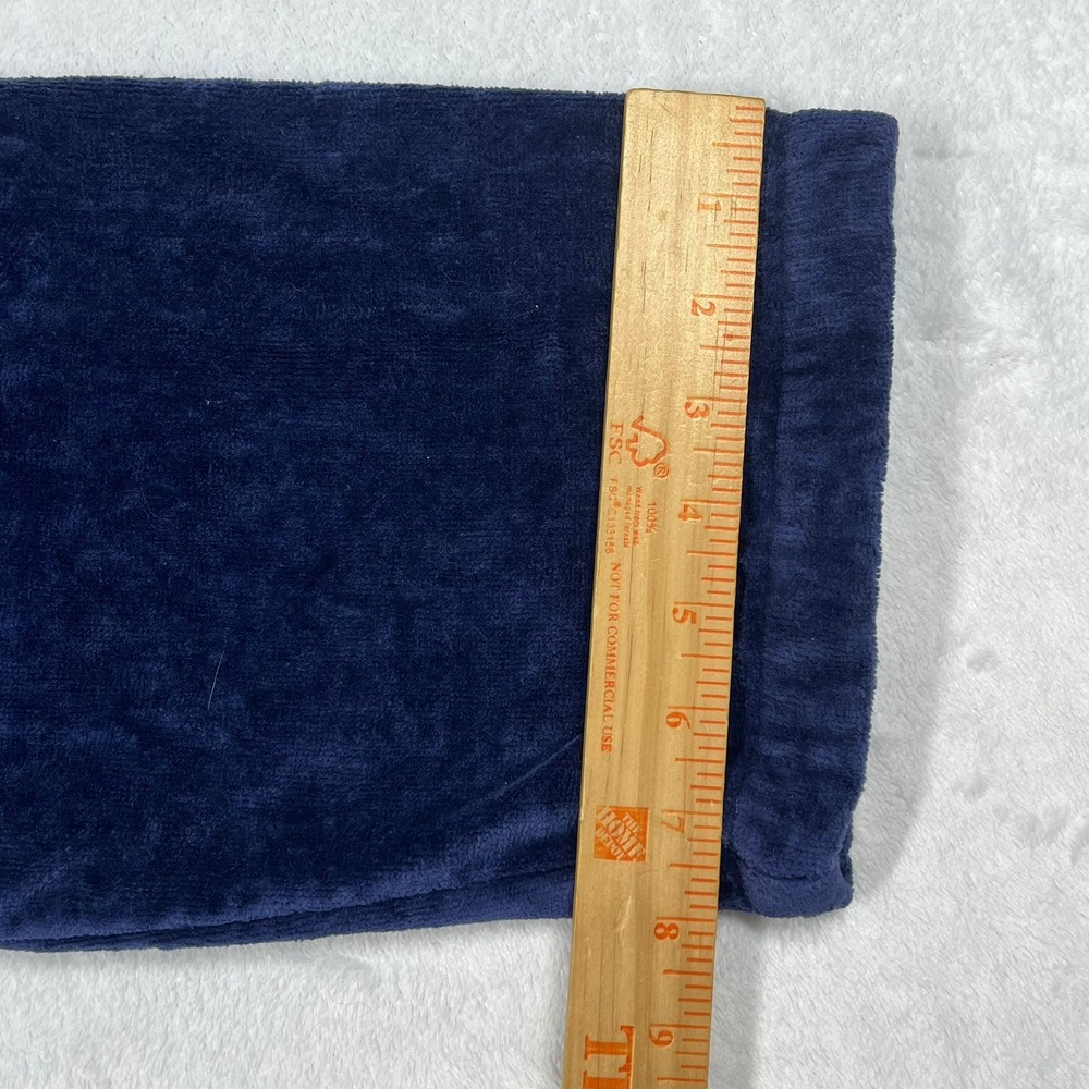 Polo Ralph Lauren Terry Cloth Belted Bathrobe Men's S/M Navy Blue Pony Logo - Picture 13 of 14